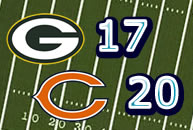 Nfl bears vs packers score